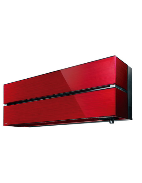 Ar Condicionado Mitsubishi 9000 btus Inverter gama Kirigamine Style Vermelho