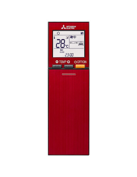 Ar Condicionado Mitsubishi 9000 btus Inverter gama Kirigamine Style Vermelho